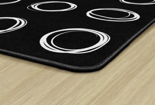 Black and White Collection Circle Sampler Carpet - Flagship FA1660 Black and White Collection Circle Sampler Carpet - Flagship FA1660