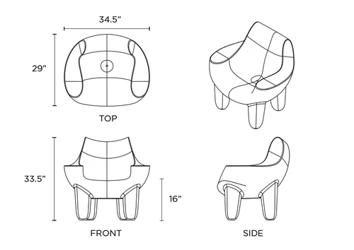 Tenjam 22103BX Session Series Mibster Chair