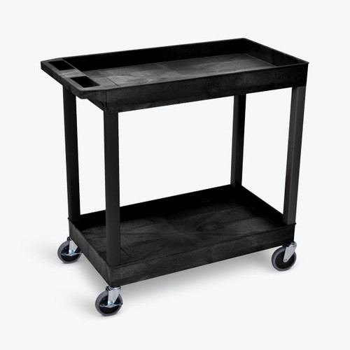Tub Cart Two Shelves - Luxor EC11-B - Black Tub Cart Two Shelves - Luxor EC11-B - Black