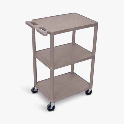 Thermoplastic Utility Cart 42 inches High - Luxor HE42-G - Grey Thermoplastic Utility Cart 42 inches High - Luxor HE42-G - Grey