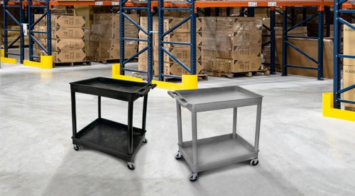 Two Shelf Large Tub Cart - Luxor TC11 Two Shelf Large Tub Cart - Luxor TC11