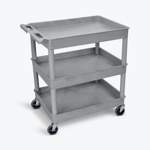 Three Shelf Large Tub Cart - Luxor TC111-G Three Shelf Large Tub Cart - Luxor TC111-G