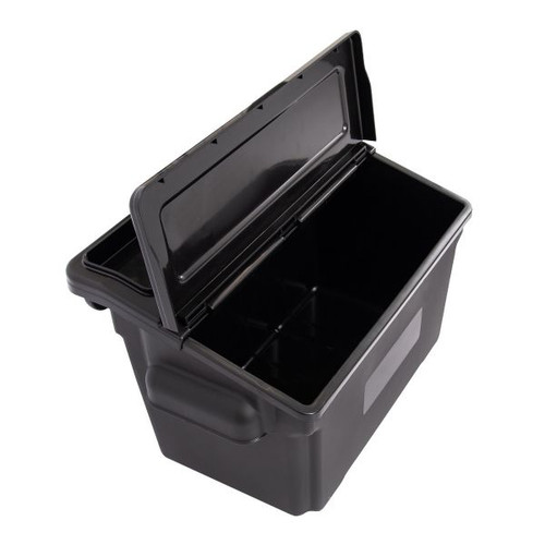 Tub Cart Three Shelves with Outrigger Utility Cart Bins - Luxor EC111-B-OUTRIG Tub Cart Three Shelves with Outrigger Utility Cart Bins - Luxor EC111-B-OUTRIG