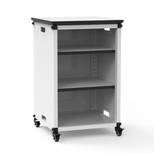 Modular Classroom Bookshelf Narrow Module with Casters and Tabletop - Luxor MBSCB01 Modular Classroom Bookshelf Narrow Module with Casters and Tabletop - Luxor MBSCB01