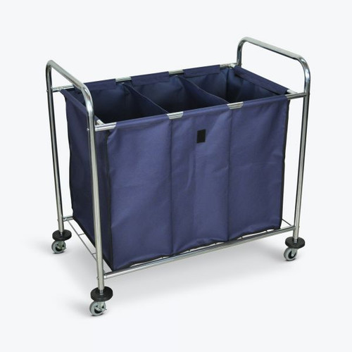 Industrial Laundry Cart Divided Canvas Bag - Luxor HL15 Industrial Laundry Cart Divided Canvas Bag - Luxor HL15