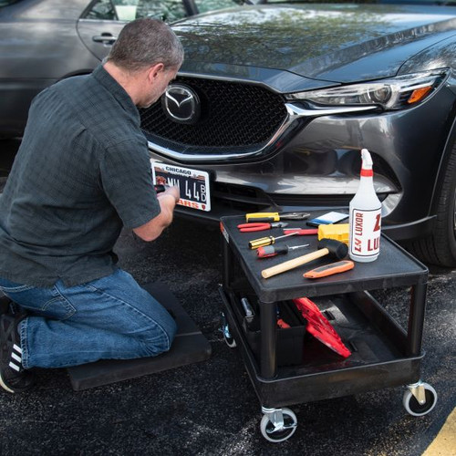 Mobile Mechanic's Seat Black - Luxor MS21-B