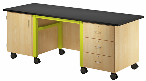 Left / 36"W x 84"L / Maple / Lime
Helm Phenolic Top Desk
Diversified HFDL84364ML