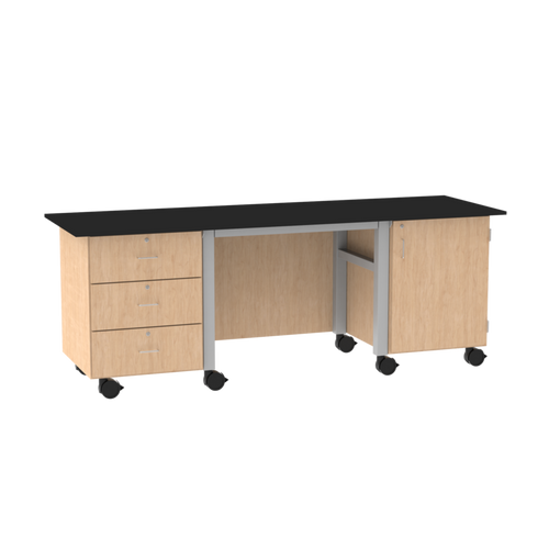 Right / 30"W x 96"L / Maple / Light Grey
Helm Phenolic Top Desk
Diversified HFDR96304MG