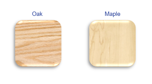 Oak (K) and Maple (M) Wood Swatches
Diversified