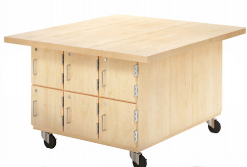 Forum Four-Station Mobile Butcher Block Workbench - Diversified WW12C5