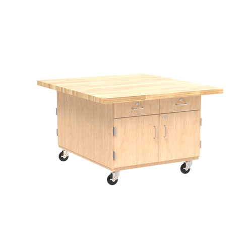 Diversified Forum Four-Station Mobile Butcher Block Workbench WW32C5