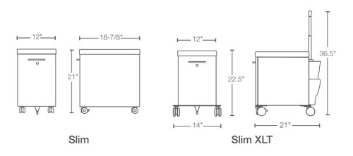 Dimensions Slim Personal Storage - Great Openings 