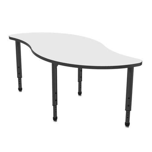 Apex Veer Adjustable Height Student Table with Dry Erase Melamine Top - Marco