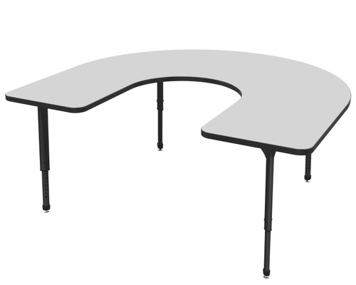 Apex Horseshoe Adjustable Height Student Table with Dry Erase Melamine Top - Marco  Apex Horseshoe Adjustable Height Student Table with Dry Erase Melamine Top - Marco