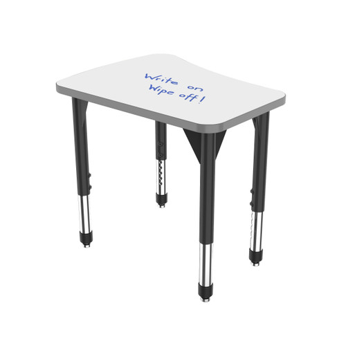 Premier Flare Adjustable Height Student Desk with Dry Erase Melamine Top - Marco 43-2274