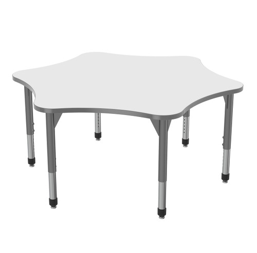Premier 6 Star Adjustable Height Table with Dry Erase Melamine Top - Marco 43-2282