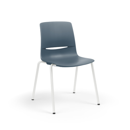 KI LL1111 LimeLite Four Leg Stack Chair with Cantilever Arms