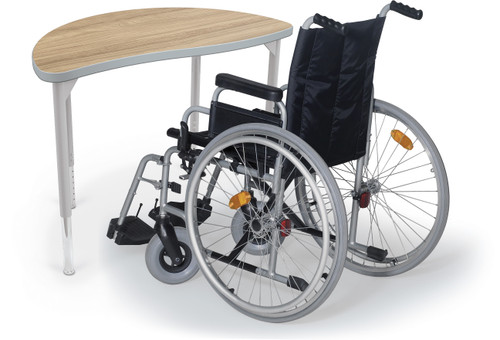 Hierarchy ADA Creator Half Round Desk - MooreCo - Wheelchair Not Included Hierarchy ADA Creator Half Round Desk - MooreCo - Wheelchair Not Included