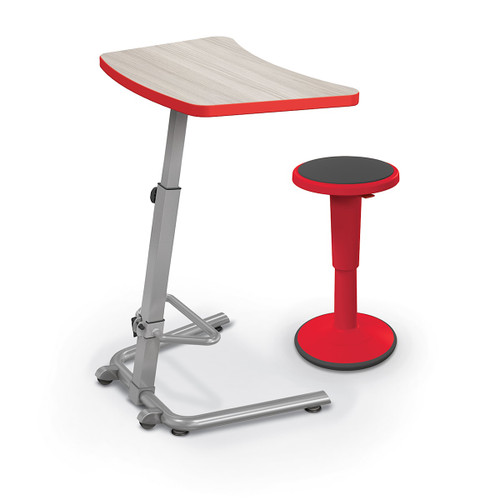 Curved Top Up-Rite Student Desk - MooreCo Quick Ship 90533