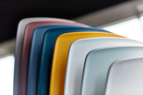 LimeLite Four Leg Stack Cantilever Arm Chair with Casters - KI LL2111 LimeLite Four Leg Stack Cantilever Arm Chair with Casters - KI LL2111