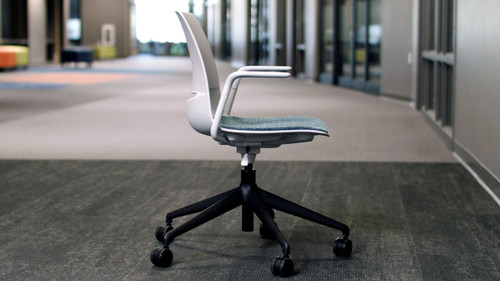 LimeLite Cantilever Arm Task Chair with Upholstered Seat - KI LL5211 LimeLite Cantilever Arm Task Chair with Upholstered Seat - KI LL5211