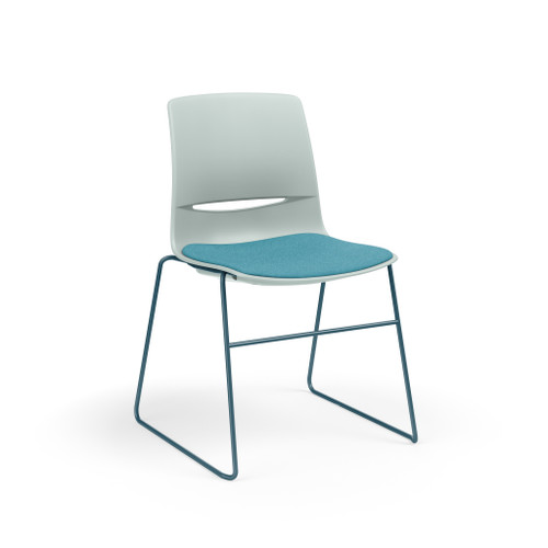 LimeLite High Density Armless Stack Chair with Upholstered Seat - KI LL7200 LimeLite High Density Armless Stack Chair with Upholstered Seat - KI LL7200