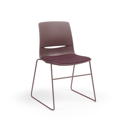 LimeLite High Density Armless Stack Chair with Upholstered Seat - KI LL7200 LimeLite High Density Armless Stack Chair with Upholstered Seat - KI LL7200