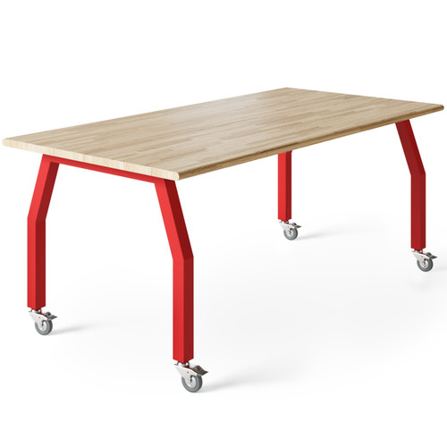 Innovation Maker Butcher Block Rectangle Table - Allied USA 