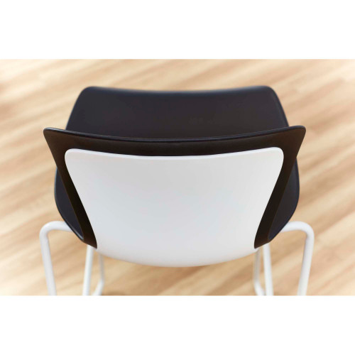 Arcozi Bistro-Height Sled Base Stack Chair, 2 Pack - Safco ASC4P 