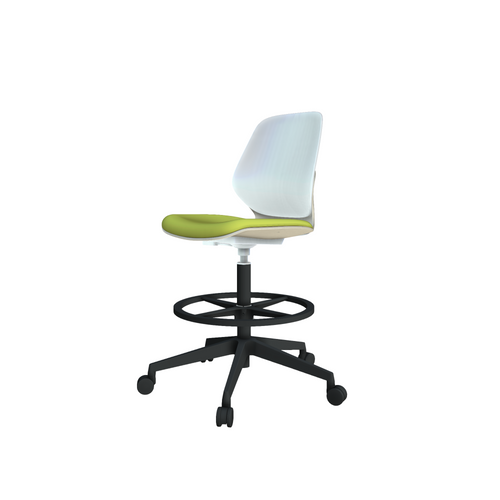 Arcozi Armless Extended-Height Chair with Upholstered Seat - Safco ASC6U-AL Arcozi Armless Extended-Height Chair with Upholstered Seat - Safco ASC6U-AL