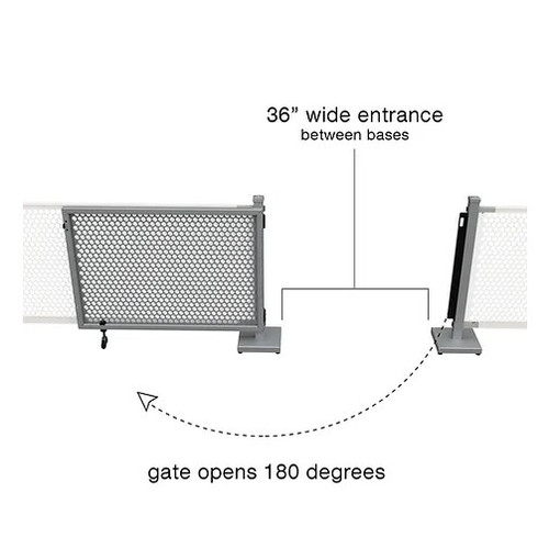 Circle Corner & Straight Stands Gate Set - SelectSpace Partitions - GS003