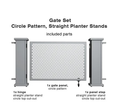 Circle Straight Planter Stands Gate Set - SelectSpace Partitions - GS002