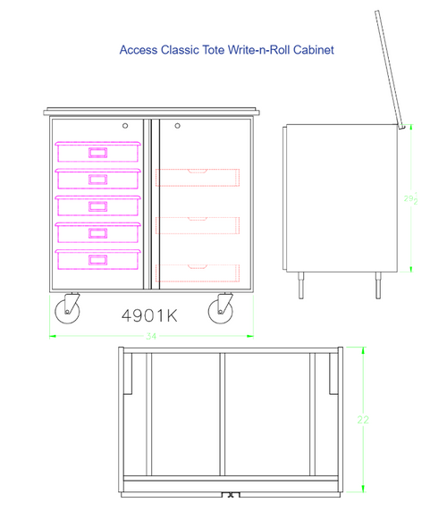 Access Classic Tote Write-n-Roll Cabinet - Diversified 4901K