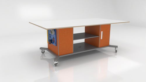 Limber Dry Erase Height Adjustable Tilting Table - CEF