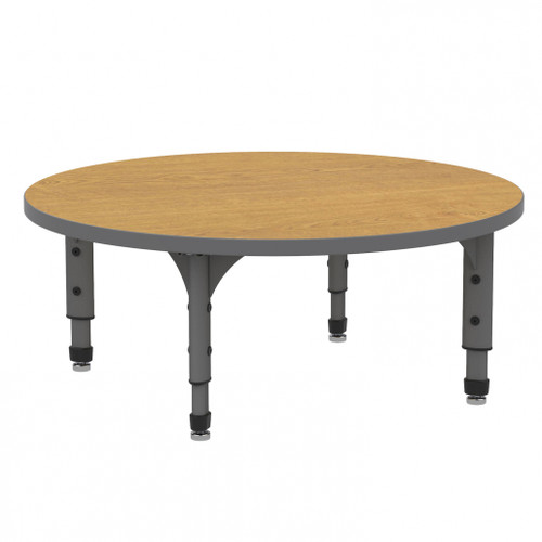 Apex Round Adjustable Height Floor Table with Light Duty Melamine Top - Marco Apex Round Adjustable Height Floor Table with Light Duty Melamine Top - Marco