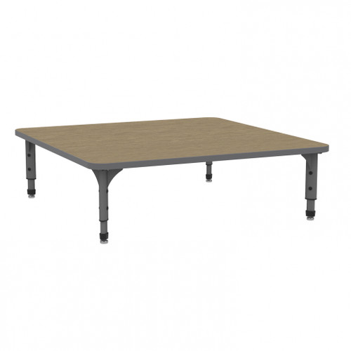 Apex Square Adjustable Height Floor Table with Light Duty Melamine Top - Marco 38-2216-C Apex Square Adjustable Height Floor Table with Light Duty Melamine Top - Marco 38-2216-C