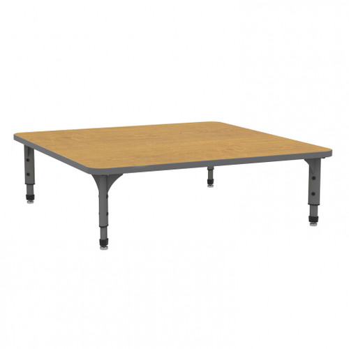 Apex Square Adjustable Height Floor Table with Light Duty Melamine Top - Marco 38-2216-C Apex Square Adjustable Height Floor Table with Light Duty Melamine Top - Marco 38-2216-C