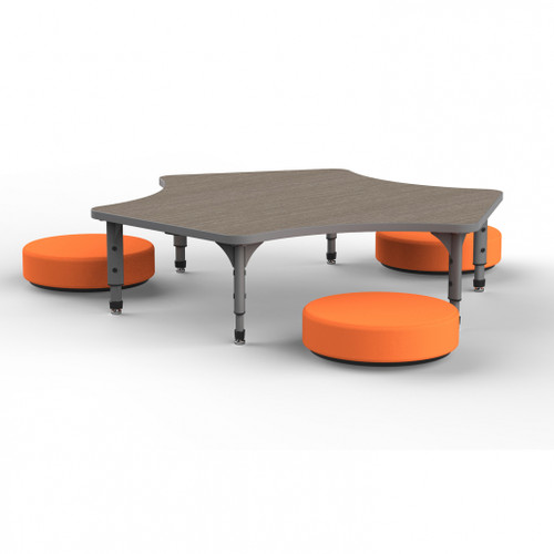 Sonik Floor Rockers Sold Separately - Seating Not Included
Apex Delta Adjustable Height Floor Table with Light Duty Melamine Top - Marco 38-2251 Sonik Floor Rockers Sold Separately - Seating Not Included
Apex Delta Adjustable Height Floor Table with Light Duty Melamine Top - Marco 38-2251