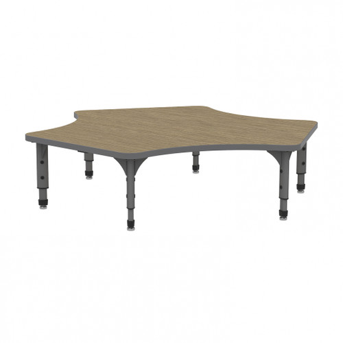 Apex Delta Adjustable Height Floor Table with Light Duty Melamine Top - Marco 38-2251 Apex Delta Adjustable Height Floor Table with Light Duty Melamine Top - Marco 38-2251