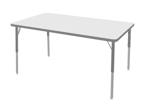 MG2200 Series Rectangle Adjustable Height Activity Table with Dry Erase Melamine Top - Marco
