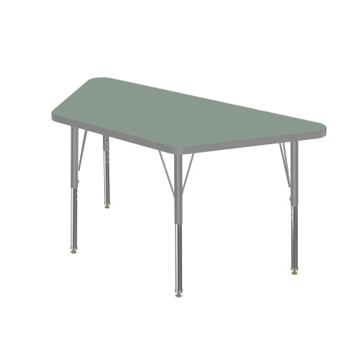 MG2200 Series Trapezoid Adjustable Height Activity Table with Dry Erase Melamine Top - Marco