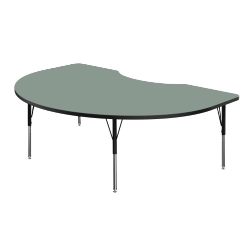 MG2200 Series Kidney Adjustable Height Activity Table with Dry Erase Melamine Top - Marco