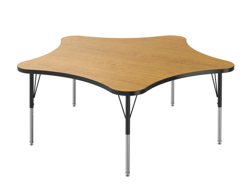 MG2200 Series 5 Star Adjustable Height Activity Table with Dry Erase Melamine Top - Marco Group