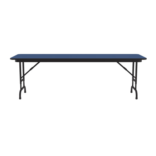 High Intensity Color Rectangular Deluxe High Pressure Adjustable Height Folding Table - Correll