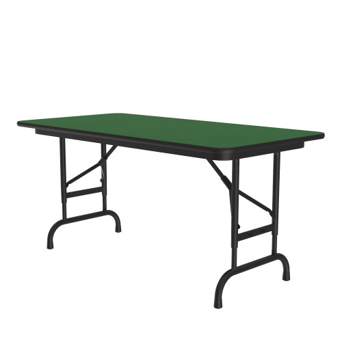 High Intensity Color Rectangular Deluxe High Pressure Adjustable Height Folding Table - Correll