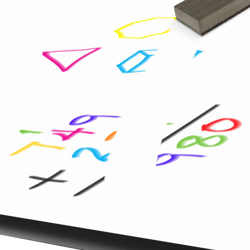 Half Round Adjustable Height Dry Erase Flip Top Nesting Table - Correll FT2448DEHR