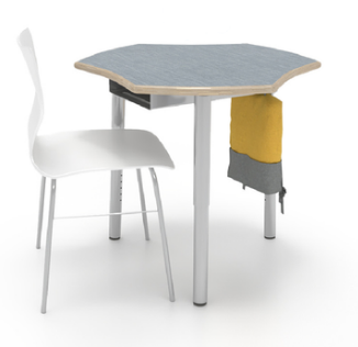 ESTO Hyve Student Desk with High Pressure Laminate on Baltic Birch