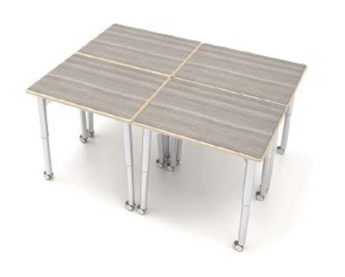 ESTO Rectangle Student Desk Group (shown with plywood edge) - CEF ESTO Rectangle Student Desk Group (shown with plywood edge) - CEF