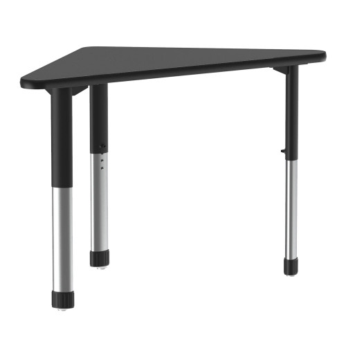 Wing Shape Collaborative Desk with Thermal Fused Laminate Top - Correll AD3041TF-WING