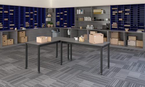 Lab Environmental of Thermal Fused Laminate Rectangle Lab Table - Correll
**Props Not Included**